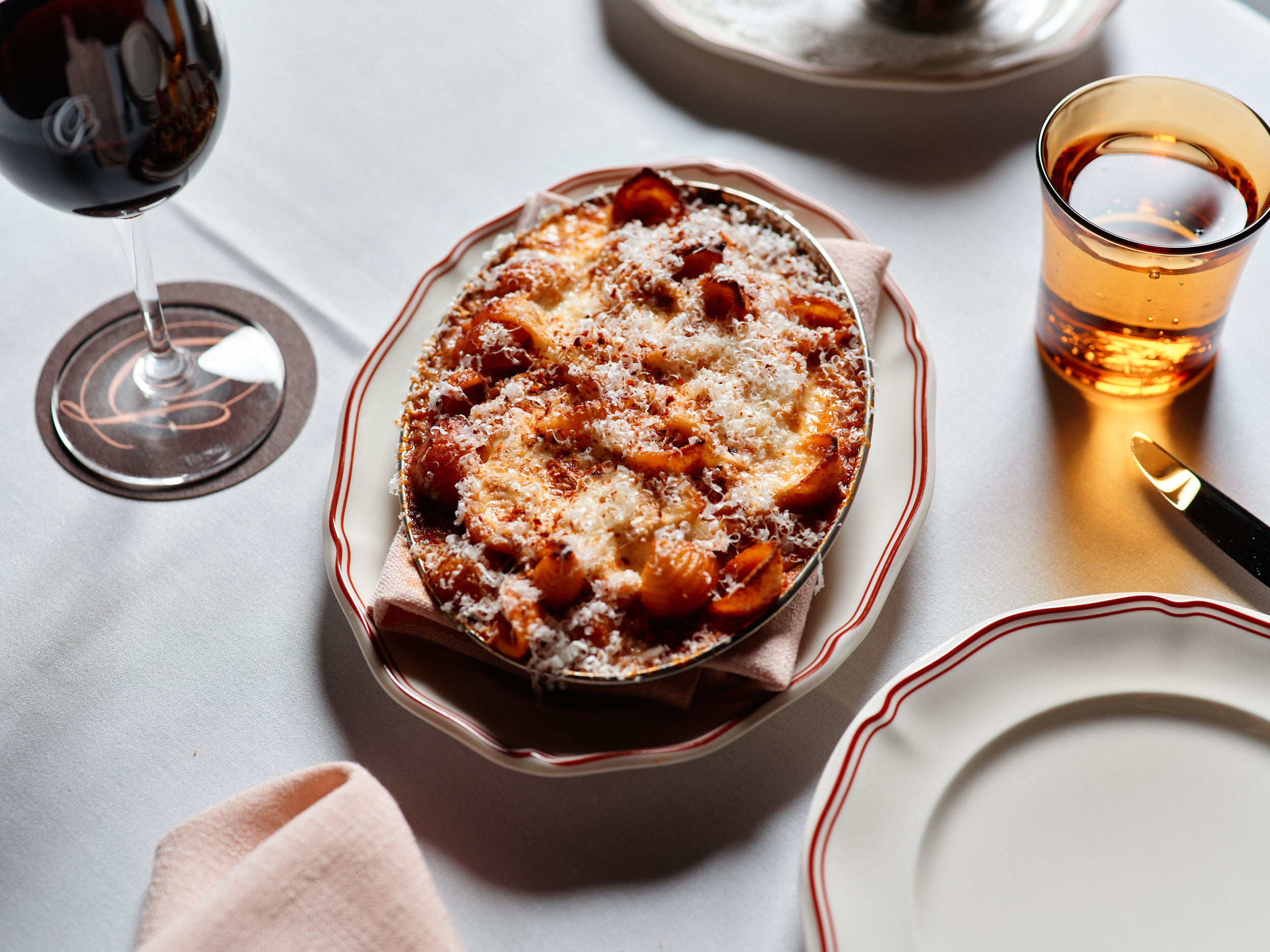 Osteria Luna dining room setting
